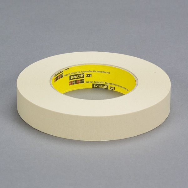 Cinta de enmascarar Scotch 3M™ 231, 7.6 Mil, 2" x 60 yds., color beige, 24/caja - T937231.