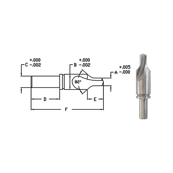 Link 1/4" HSS Se .252 X 17/32 Drill 1/2 X 2-3/8 Body 3/8 X 15/16 Shank - 55-L2-194