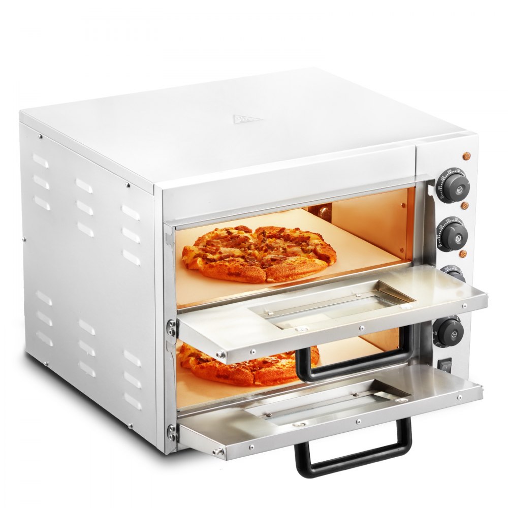 VEVOR Commercial Countertop Pizza Oven Electric Pizza Oven for 16" Pizza Indoor - FMDRPSLSCSXNXR1RGV1