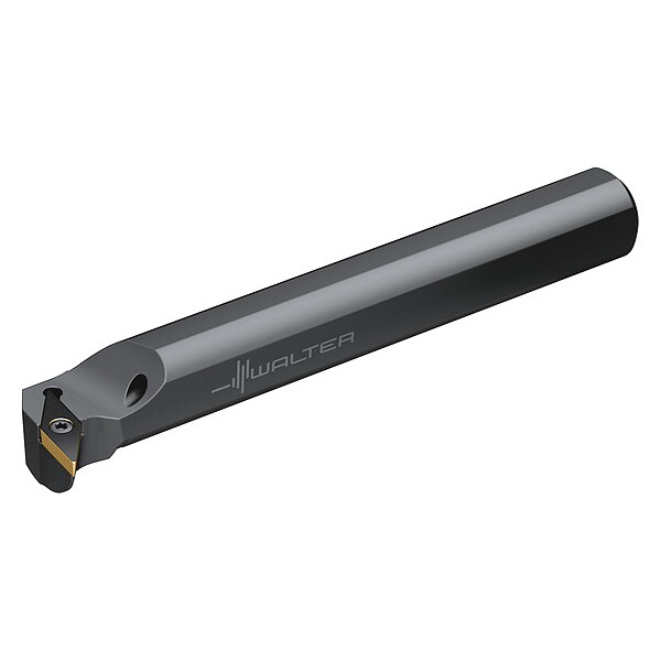 Walter Indexable Boring Bar, A12S-SVUBR2, 10 in L, High Speed Steel, 35 Degrees  Diamond Insert Shape - A12S-SVUBR2