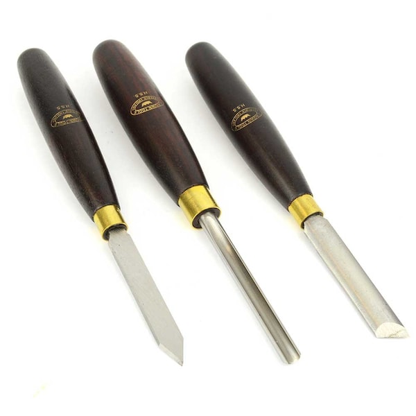 Crown Tools 3 Piece HSS Pen Woodturning Set - 24160