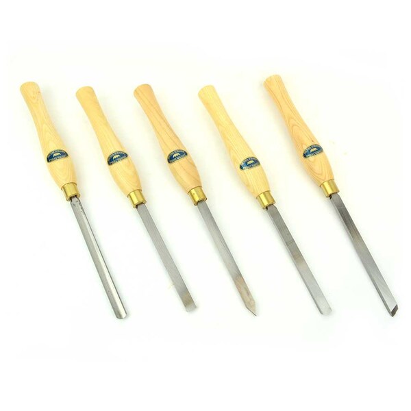 Crown Tools 5 Pieces Carbon Steel Woodturning Set - 24270