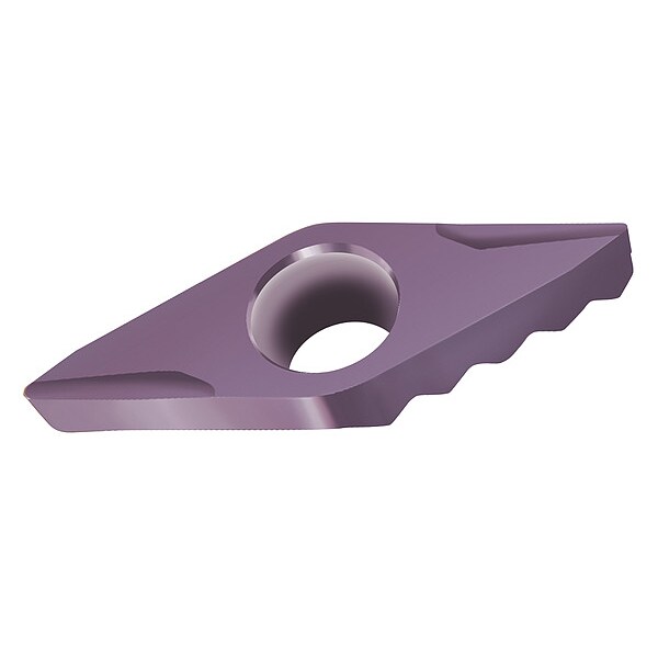 Walter Turning Insert, Diamond, 3, VCGX, Carbide - VCGX0902ACFR WXP30