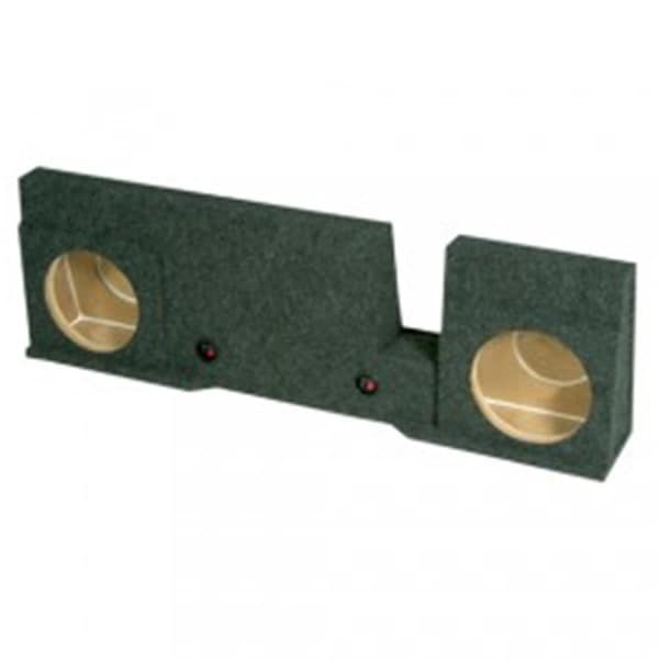 Q Power 12 in. Dual Subwoofer Enclosure for Ford XCab-Super Crew, Charcoal - FORD10 2004