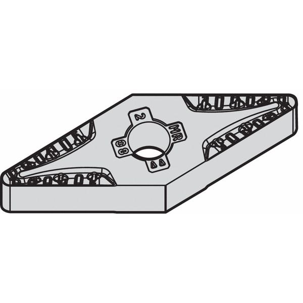 Widia Diamond Turning Insert, Diamond, 3, VNMG, 2, Carbide - VNMG332MR