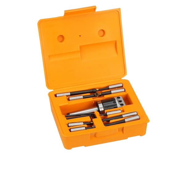 Hhip 3 Piece Boring Tool Set With 2" Head R8 Shank & 1/2" Boring Bar Set - 1001-0106