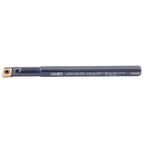 Hhip 5/16" A0H5 SCLCR2 Coolant Thru Indexable Boring Bar - 1001-0312