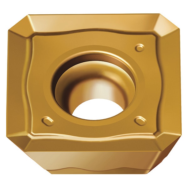 Walter Milling Insert, Square, Positive, 15  Degrees, SDGT, WKP35G - SDGT1204AZN-F57 WKP35G
