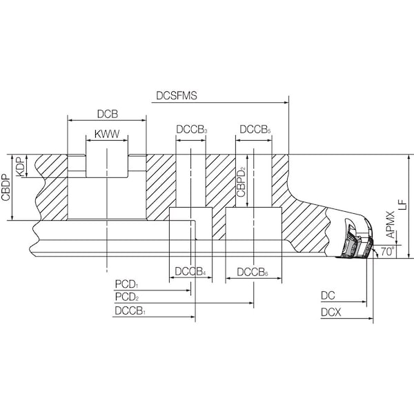 Kyocera MFK 315R1144T Inch Bore Diameter - MFK315R1144T