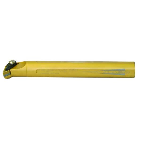 Dorian Indexable Boring Bar, AS-20S-ADDUNR-4, 10 in L, High Speed Steel, 55 Degrees  Diamond Insert Shape - 73310153139