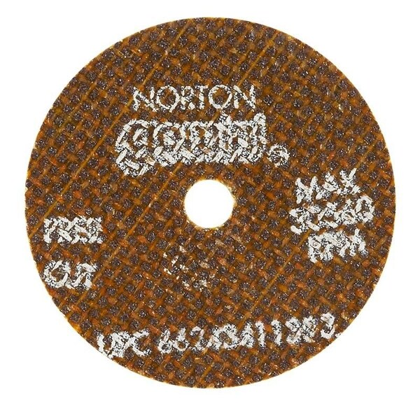 Norton Co SMALL CUT-OFF BLADES, Type 1 - Metal - Gemini Aluminum Oxide, Size: 2 x .035 x 1/4, Max RPM: 30560 - 662434-11393