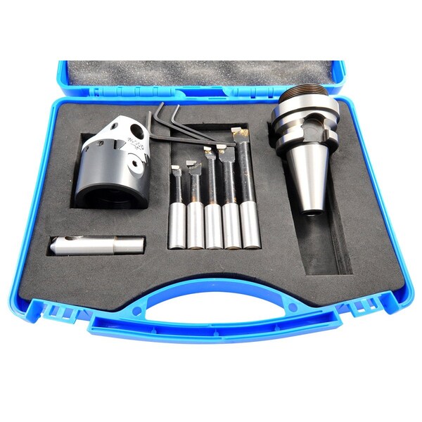 Hhip 2 in. Boring Head Kit With BT30 Shank, Boring Bars & Fly Cutter - 1061-0096