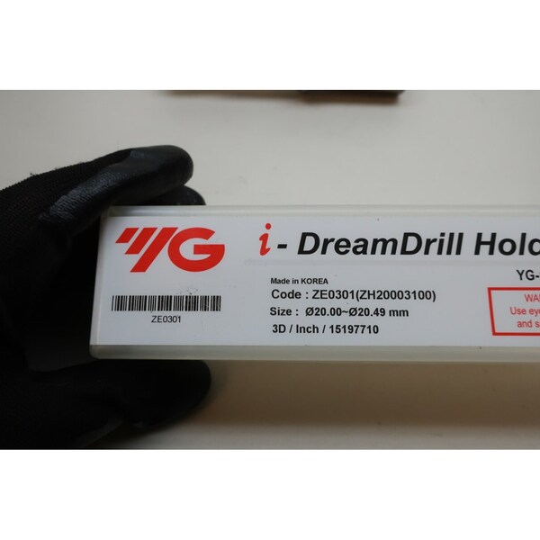 Yg-1 Tool Dream Drill Zh20003100 20.00-20.49Mm 3Xd Flanged Shank Tool Holder - ZE0301