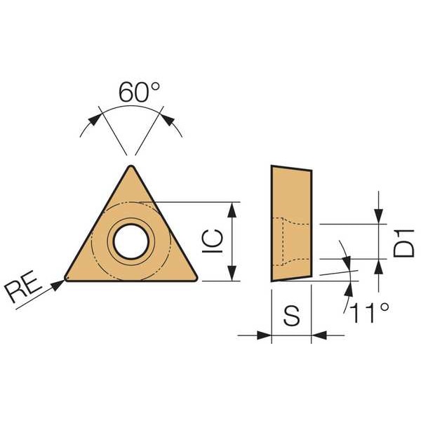 Kyocera Triangle Turning Insert, PVD Carbide - TPMT18151HQPR930