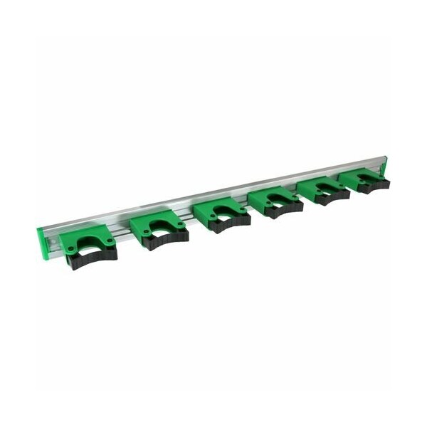 Unger Tool Holder, Rubber Grip, 28inL, 6 Holders, GN/BK - UNGHO700