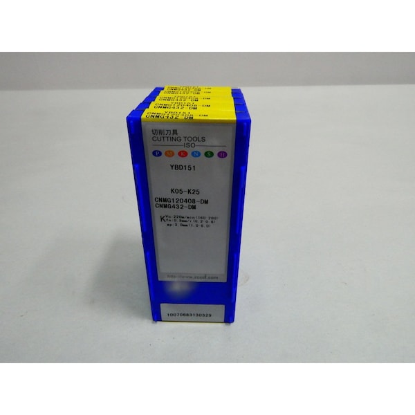 Zhuzhou BOX OF 100 CARBIDE INSERT, 100PK - YBD151