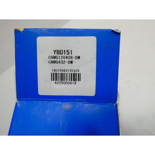 Zhuzhou BOX OF 100 CARBIDE INSERT, 100PK - YBD151