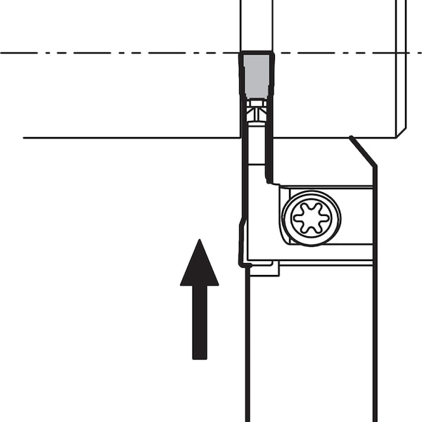 Kyocera External Grooving Toolholder, KGDL 83JX - KGDL83JX