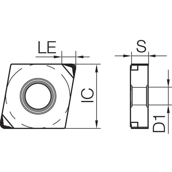 Kyocera Diamond Turning Insert, CNGM432MEHLKBN05M - CNGM432MEHLKBN05M