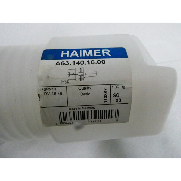 Haimer SHRINK-FIT CHUCK 16-95MM TOOL HOLDER - A63.140.16.00