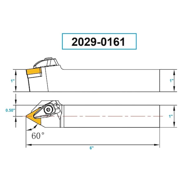 H & H Industrial Products MTENN 16E-4D Turning Tool Holder - New Rigid Clamp Design - 2029-0161