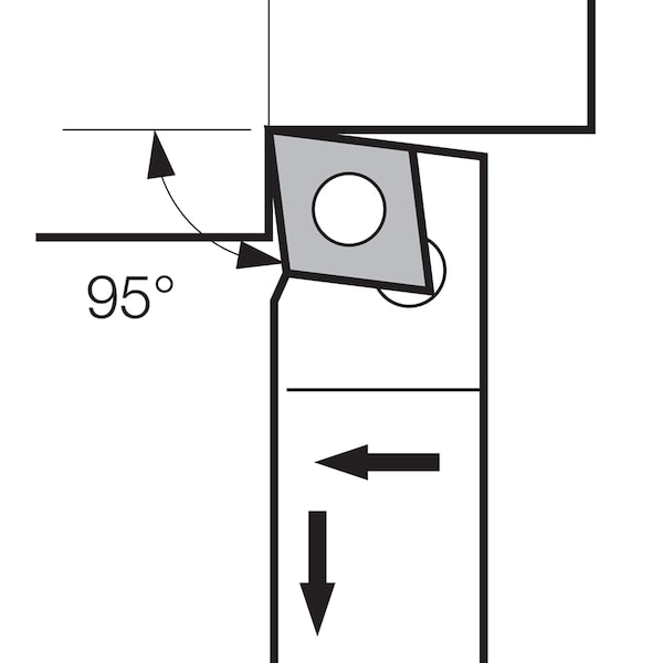 Kyocera Turning Toolholder, ACLCR 1212JX09FF - ACLCR1212JX09FF