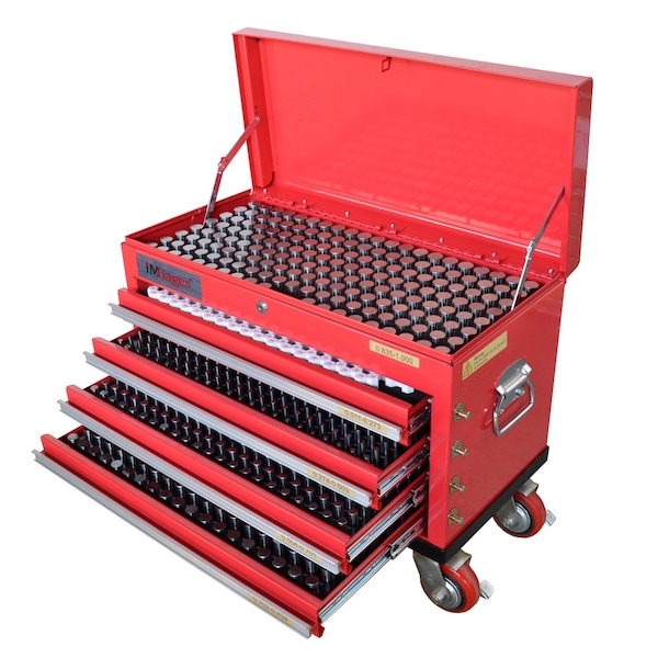Hhip High Precision Steel 990 Piece Pin Gage Library MO- .011-1.000 in. - 4101-0060