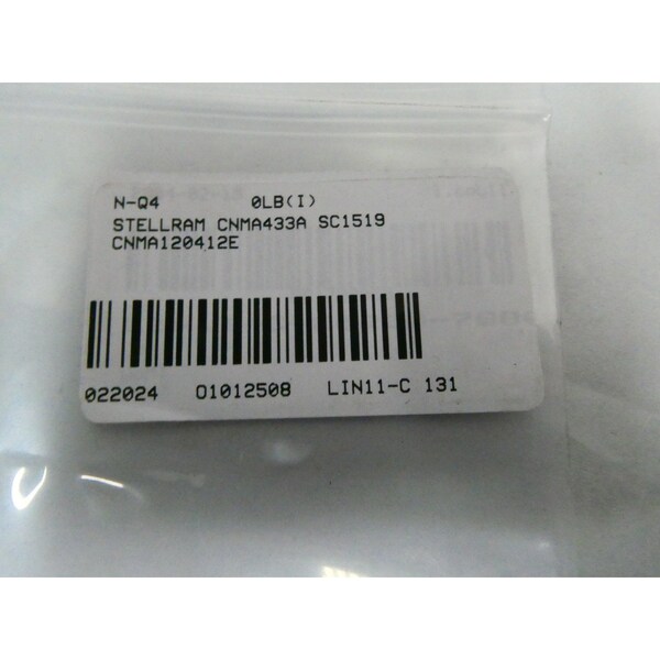 Stellram Pack of 10 CARBIDE INSERT, 10PK - CNMA433A SC1519 CNMA120412E