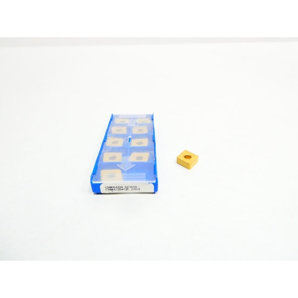 Stellram Pack of 10 CARBIDE INSERT, 10PK - CNMA433A SC1519 CNMA120412E