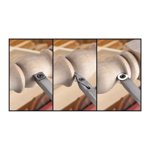 Big Horn 3 Piece Carbide Woodturning Tool Set - 26156