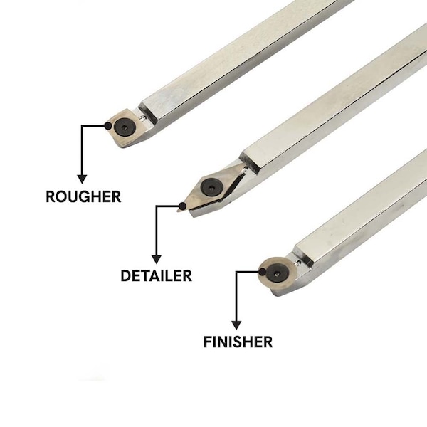 Big Horn 3 Piece Carbide Woodturning Tool Set - 26156