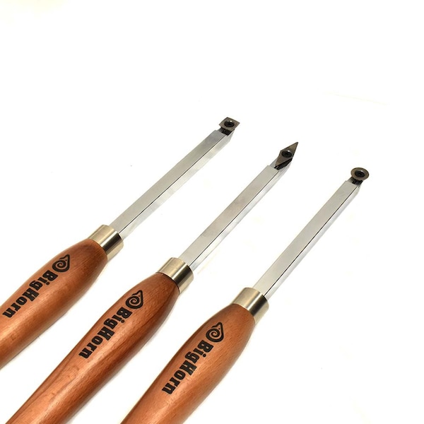 Big Horn 3 Piece Carbide Woodturning Tool Set - 26156