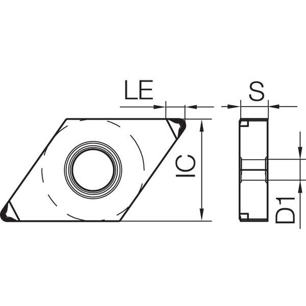Kyocera Diamond Turning Insert, DNGM433MEHLKBN05M - DNGM433MEHLKBN05M
