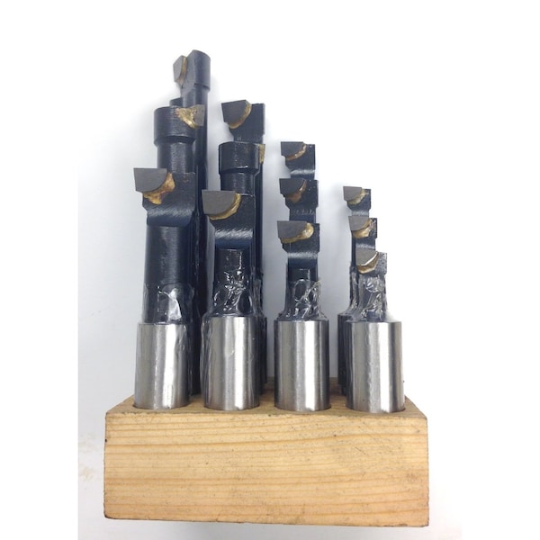 Hhip 5/8" C-6 12 Piece Boring Bar Set - 1001-0003