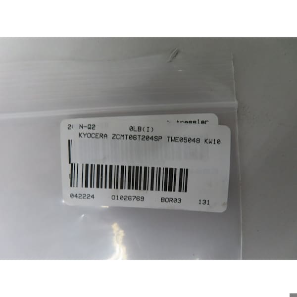 Kyocera PACK OF 10 CARBIDE INSERT, 10PK - ZCMT06T204SP TWE05048 KW10