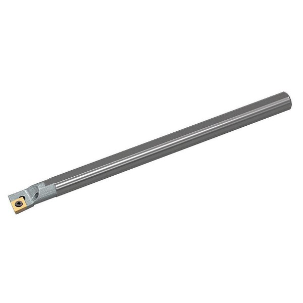 Widia Indexable Boring Bar, A06MSCLPR2, 6 in L, High Speed Steel, 80 Degrees  Diamond Insert Shape - A06MSCLPR2
