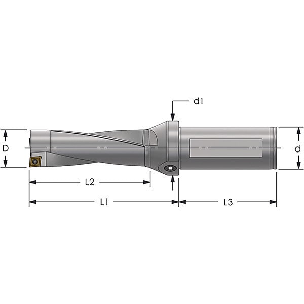 Ultra-Dex Usa Patriot Drill, 1.500" Dia., 4.697" Depth - 970-000-079