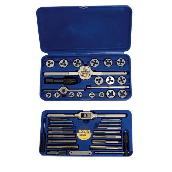 Irwin Tap and Die Set, 41 pc, High Carbon Steel - 24606