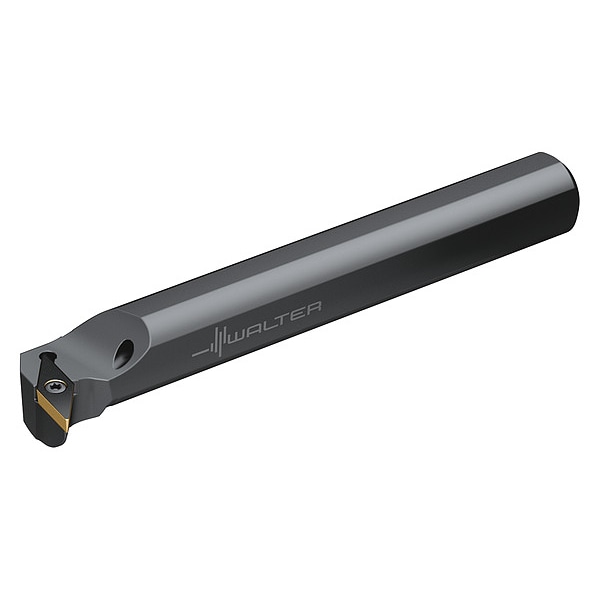 Walter Indexable Boring Bar, A12S-SVUBL2, 10 in L, High Speed Steel, 35 Degrees  Diamond Insert Shape - A12S-SVUBL2