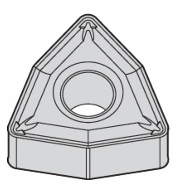 Widia Turning Insert, Trigon, 4, WNMG, 2, Carbide - WNMG4322P TN20P