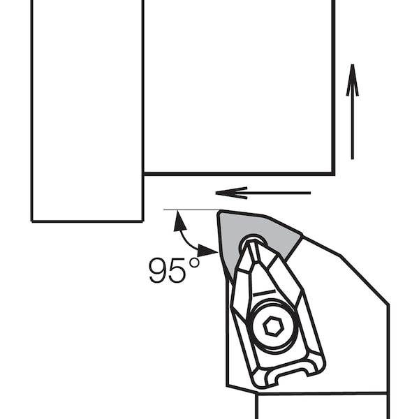 Kyocera Turning Toolholder, DWLNR 163D - DWLNR163D