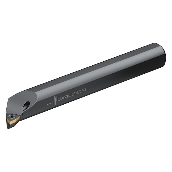 Walter Indexable Boring Bar, A08M-SWLCL2, 6 in L, High Speed Steel, Trigon Insert Shape - A08M-SWLCL2