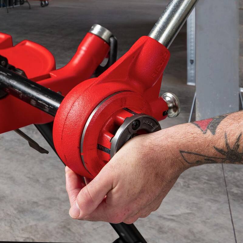 Cabezal de terraja de roscado RIDGID 12-R de aleación NPT para roscas a mano derecha para tuberías de 1-1/4 pulgadas de tamaño nominal - 37405.