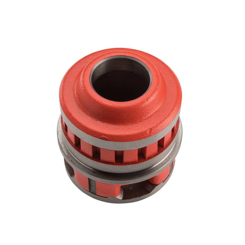 Cabezal de terraja de roscado RIDGID 12-R de aleación NPT para roscas a mano derecha para tuberías de 1-1/4 pulgadas de tamaño nominal - 37405.