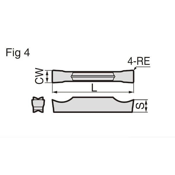 Sumitomo GCGN3002-GA, Grade H10, 3mm Groove Width, Uncoated Carbide Grooving Insert - GCGN3002-GA-H10