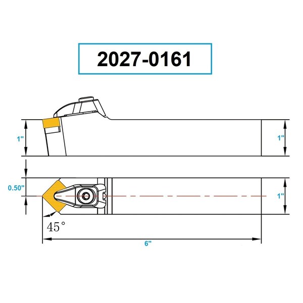 H & H Industrial Products MSDNN 16-4D Turning Tool Holder - New Rigid Clamp Design - 2027-0161