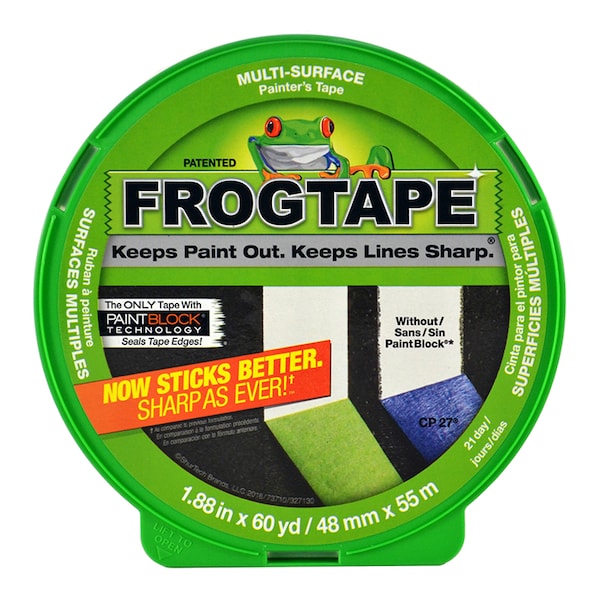 Frogtape 1.88" x 60 yardas Cinta de enmascarar para pintor de superficies múltiples - 143177