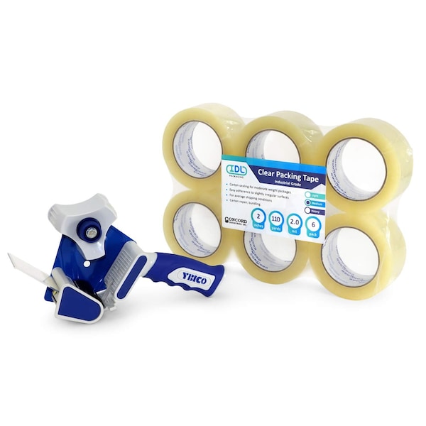 Cinta Masking Blue para Pintores de 1 1/2 pulgadas x 60 yardas, Adhesivo de Caucho Natural Resistente, Línea Nítida, 12 paquetes - 12x-46705