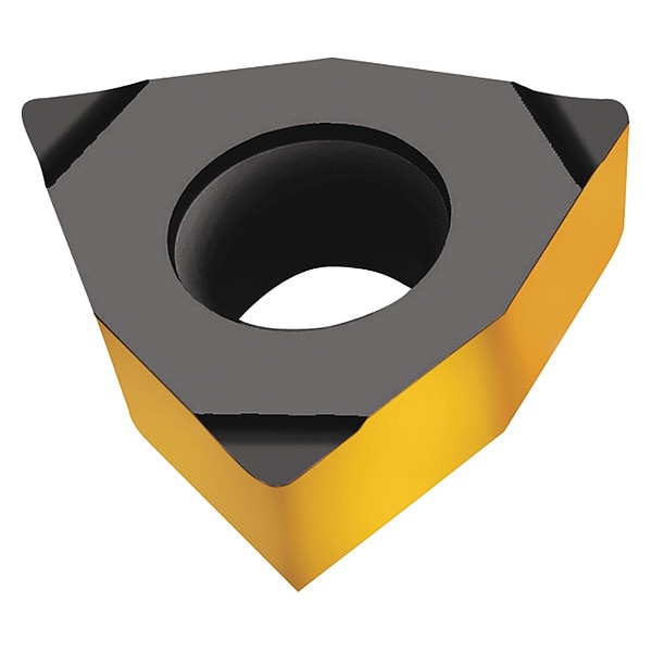 Walter Trigon Turning Insert, Positive, Neutral, WCGT, 1/64", TiCN+TiN - WCGT030204-X15 WTP35