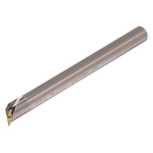 Tungaloy Indexable Boring Bar, E08-SYQBR2-D12, 5 in L, Carbide, 25 Degrees  Diamond Insert Shape - 6856601
